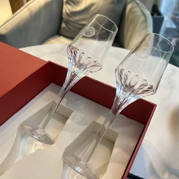 Высококачественная хрустальная пара стеклянная подарочная коробка роскошный бокал для красного вина бокал для вина посуда подарок