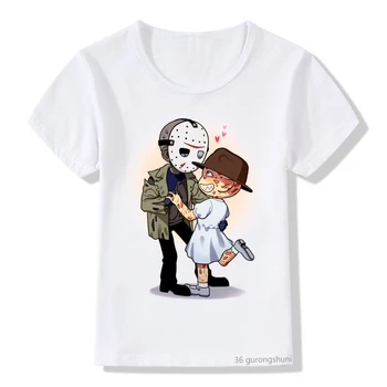 Детская футболка с изображением убийцы из фильма ужасов 