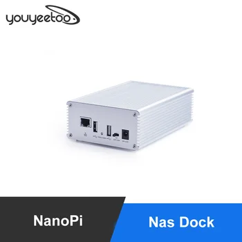 Smartfly FriendlyELEC NAS Kit для NanoPi NEO/NEO2/PLUS2 в Алюминиевом корпусе OpenMediaVault Готовое приложение NanoPi NEO/NEO2/PLUS
