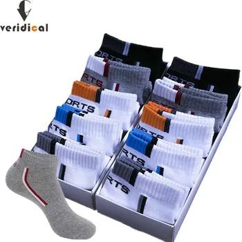 10 пар высококачественных мужских носков до щиколотки, дышащие хлопковые спортивные носки, Сетчатые Повседневные Спортивные Летние Тонкие короткие Носки Sokken, Размер 39-44