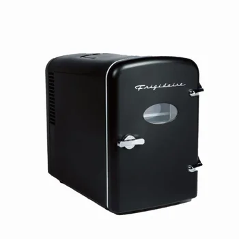 Портативный мини-холодильник в стиле ретро на 6 банок, EFMIS129, черный