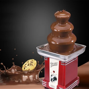 3 Слоя Шоколадного Фонтана, Машина для Растопления шоколада, Фондю, сделай Сам, Плавильная башня с Водопадом