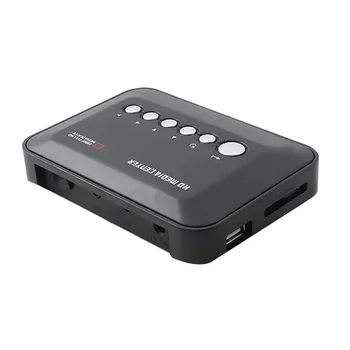 Mini Full HD1080P MKV HDD HD Медиаплеер Center HD AV VGA USB SD MMC Пульт Дистанционного Управления Плеер UK Plug