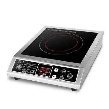 Высокомощная индукционная плита с одной головкой мощностью 3500 Вт, кнопочное управление, максимальная нагрузка 50 кг, черная хрустальная панель YS-3505