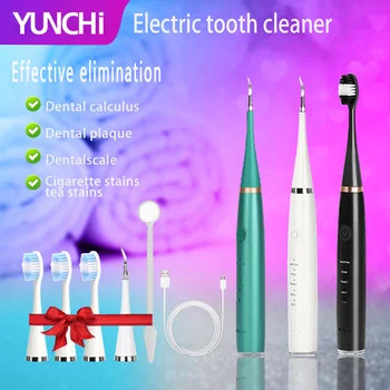 Электрическая Зубная щетка для чистки зубов, Удаление пятен от зубного камня, Глубокая чистка, 5 передач, 31000 об/мин, Звуковая вибрация, Водонепроницаемый