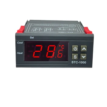 STC-1000 STC 1000 СВЕТОДИОДНЫЙ Цифровой Термостат для Инкубатора Регулятор Температуры Терморегулятор Реле Нагрева Охлаждения 12 В 24 В 220 В
