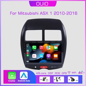 автомобильный мультимедийный плеер 2din 10 дюймов, стерео Carplay, автоматическая GPS-навигация для Mitsubishi ASX 1 2010-2016 C4 Peugeot 4008