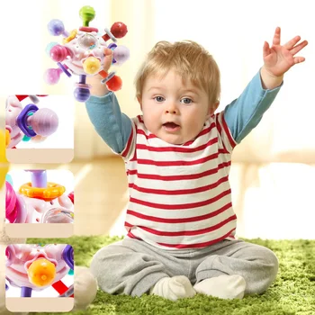 Захватите мяч, Игрушки-Прорезыватель для Развития детей, Детские Игры, Сенсорные игрушки, Детский Прорезыватель Для Новорожденных, Детские Погремушки, Игрушки 0-12 Месяцев
