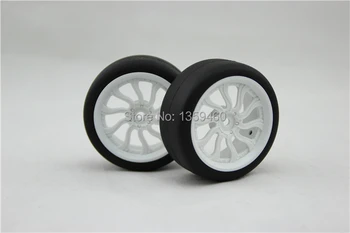 Новый дизайн, 4 шт., высокоскоростные шины для дрифта RC1/10, обод колеса с волнообразным смещением 0 мм (материал Белый), подходит для дрифтерного автомобиля 1:10