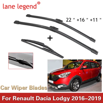 Щетка Стеклоочистителя Автомобиля для Renault Dacia Lodgy 2016-2019 Переднее Заднее Стекло Стеклоочистители Автомобильные Аксессуары Наклейки