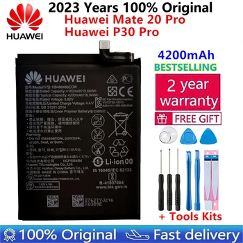 100% Оригинальная Замена Аккумулятора Емкостью 4200 мАч HB486486ECW Для Huawei Huawei P30 Pro Mate20 Pro Mate 20 Pro Оригинальные Аккумуляторы для телефонов