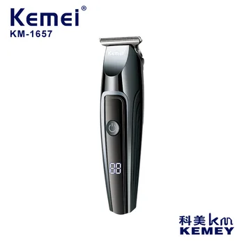 Kemei km-1657 Новый Дизайн, Мини Двухскоростной светодиодный Триммер для волос на теле, Мужская Электрическая Машинка для стрижки волос