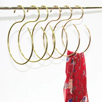 Круглая металлическая вешалка в скандинавском стиле, полка для хранения кожаных галстуков, шелковый шарф, вешалка для шарфов, многофункциональная креативная вешалка