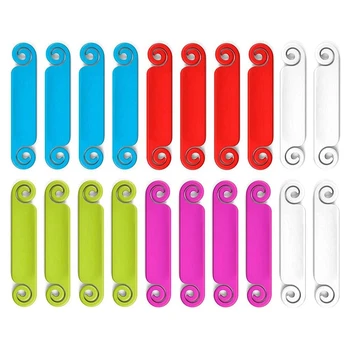 20 Шт. Кабельные бирки, разноцветные этикетки для кабелей, идентификационные бирки шнура для USB-зарядного устройства для компьютера и телефона