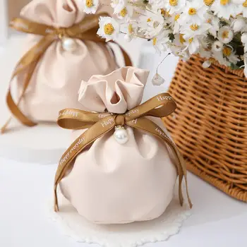 Свадебная сумка для конфет в Скандинавском стиле Кожаная Упаковка Подарочная коробка Подарки Для Душа Ребенка Товары для Вечеринок Оптом