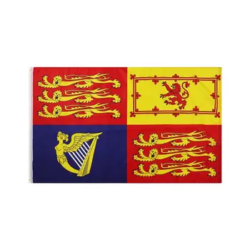 ФЛАГИ Королевы в Резиденции размером 3x5 Футов Флаг Королевских стандартных Флагов Великобритании