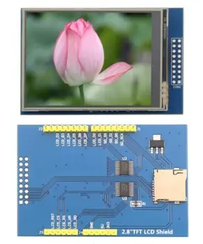 2,8 дюймовый 20PIN 65K TFT LCD Цветной экран с адаптерной платой ILI9341 HX8347 IC для UNO Mega2560 320*240 8-битный Параллельный интерфейс