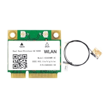 Беспроводной-AC 8260HMW Mini PCI-e Wifi карта 2.4g 5g WI-FI Bluetooth-совместимый адаптер 4.2 867 Мбит/с 8260 WiFi