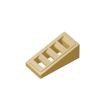 Строительные блоки, Совместимые с LEGO 61409 Slope 18 2 x 1 x 2/3 с решеткой Технические аксессуары MOC Детали Сборочный набор Кирпичи