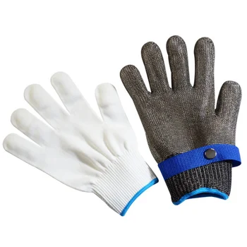 Садовые перчатки для рыбалки, нержавеющая сталь 5-9 класса, устойчивая к порезам и истиранию, защита от забоя, защитные проволочные перчатки