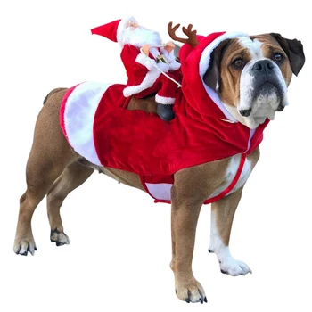 Рождественская одежда для домашних собак, Наряжаемый Наряд, Регулируемое Пальто, Костюм, Принадлежности Для домашних животных, Рождественский наряд для Собак
