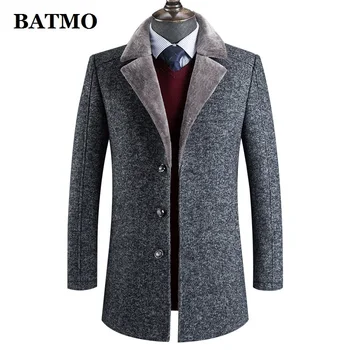 BATMO 2022, новое поступление, зимний шерстяной утепленный тренч, мужские повседневные куртки, пальто 788