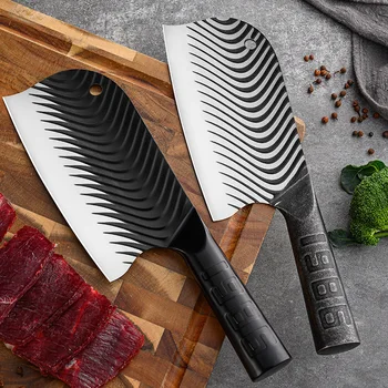 Нож для резки костей и нарезки ломтиками из высокоуглеродистой стали, кухонный нож, нож для нарезки ломтиков, нож шеф-повара, нож для разделки мяса, нож для разделки мяса