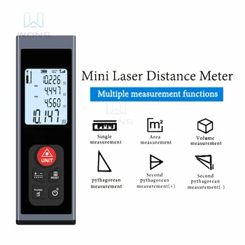 Лазерный Дальномер Ручной Дальномер Цифровой Измеритель расстояния Для помещений Высокоточный инфракрасный Измерительный прибор